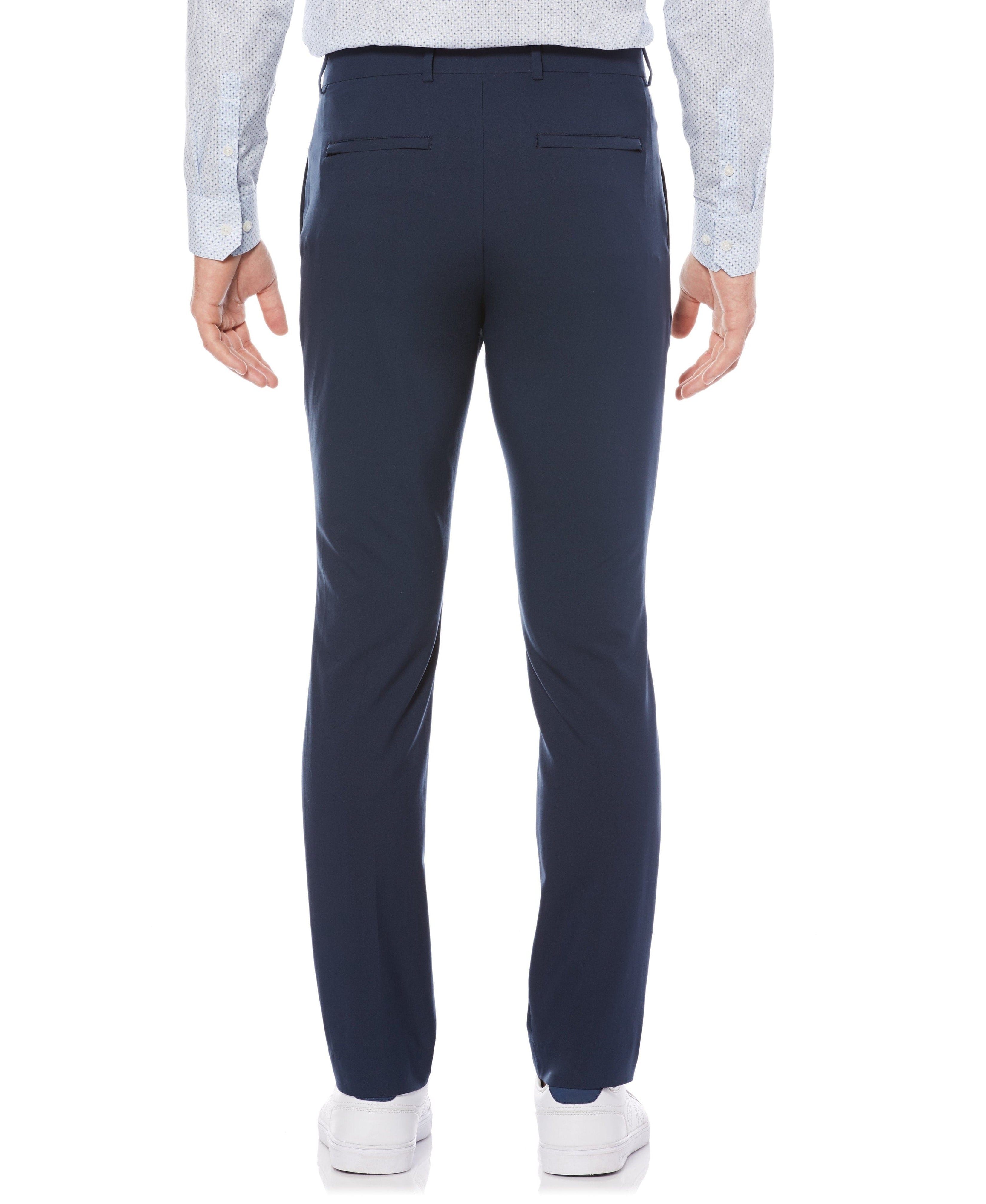 Very Slim Fit Solid Portfolio Dress Pant Perry Ellis