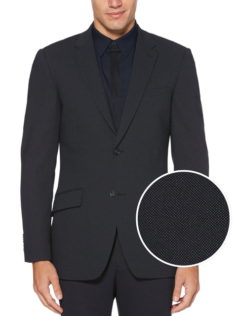 Very Slim Fit Textured Stretch Knit Suit Jacket