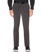 Very Slim Fit Washable Gray Check Tech Suit Pant Slate Perry Ellis