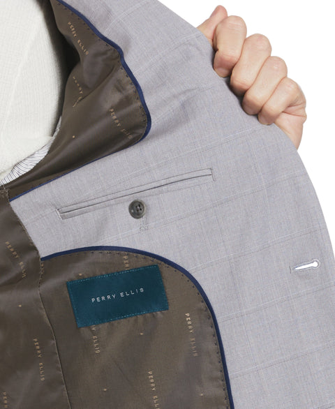 Windowpane Plaid Jacket (Felt Grey) 