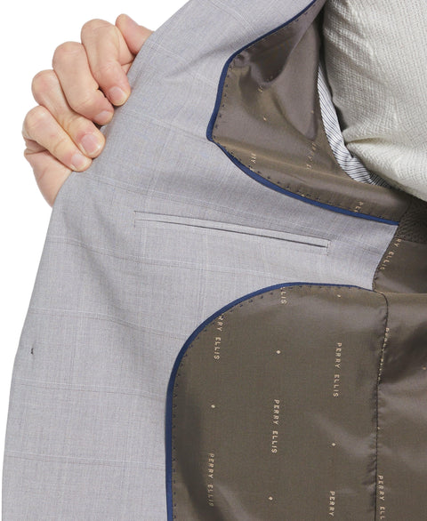 Windowpane Plaid Jacket (Felt Grey) 