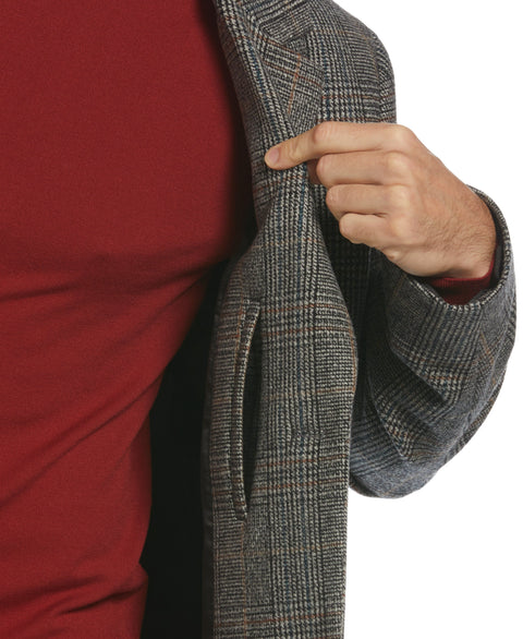 Wool Blend Top Coat (Charcoal) 
