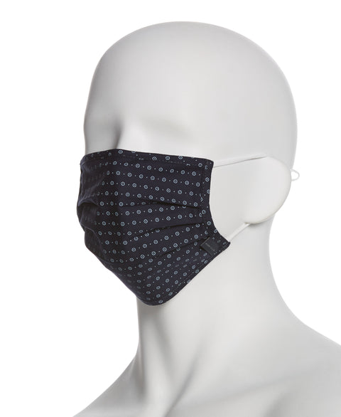 Poplin Print 3 Pack Pleated Face Mask Assorted Perry Ellis