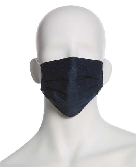 Poplin Print 3 Pack Pleated Face Mask Assorted Perry Ellis