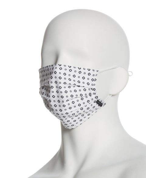 Reusable Poplin 3 Pack Pleated Fabric Face Mask Assorted Perry Ellis