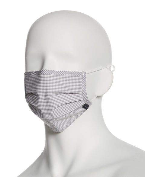 Reusable Poplin 3 Pack Pleated Fabric Face Mask Assorted Perry Ellis