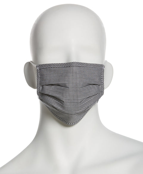 Reusable Poplin 3 Pack Pleated Fabric Face Mask Assorted Perry Ellis