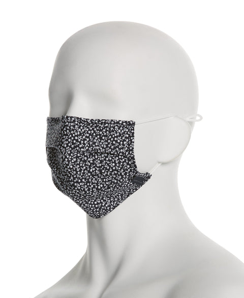 Reusable Poplin 3 Pack Pleated Fabric Face Mask Assorted Perry Ellis
