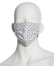 Reusable Poplin 3 Pack Pleated Fabric Face Mask Assorted Perry Ellis