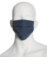 Reusable Poplin 3 Pack Pleated Fabric Face Mask Assorted Perry Ellis