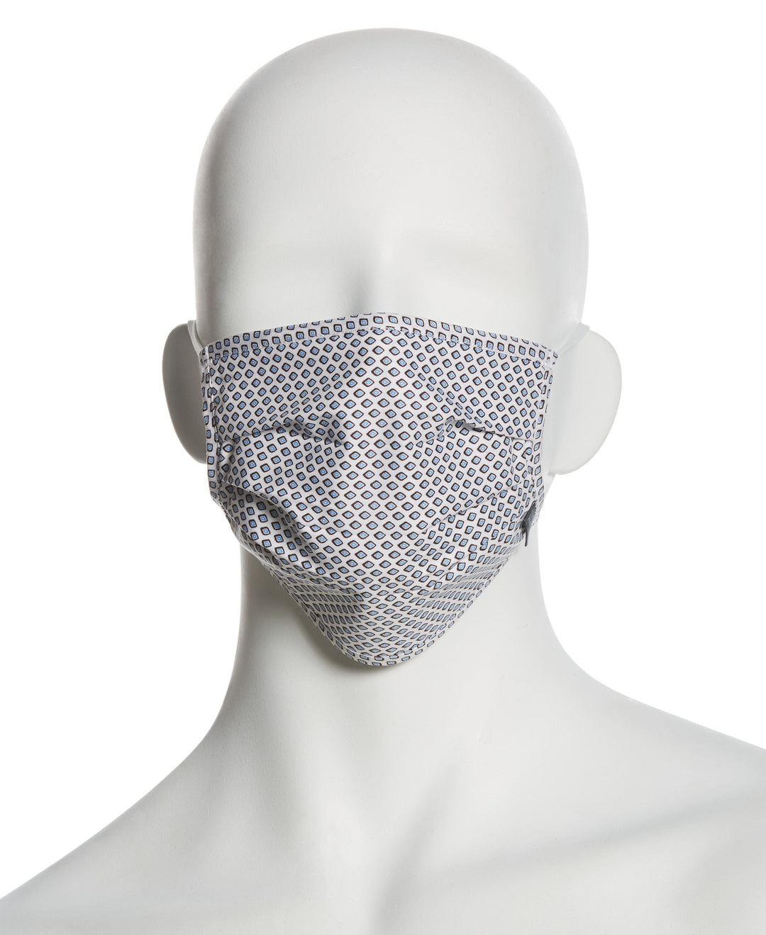 Reusable Poplin 3 Pack Pleated Fabric Face Mask Assorted Perry Ellis