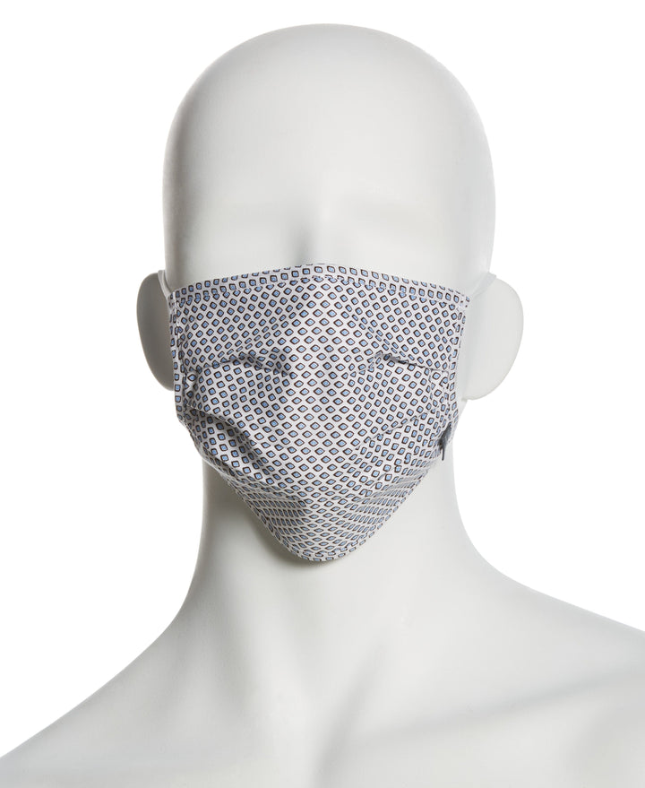 Reusable Poplin 3 Pack Pleated Fabric Face Mask Assorted Perry Ellis