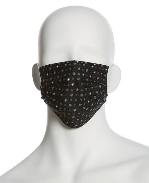 Reusable Poplin 3 Pack Pleated Fabric Face Mask Assorted Perry Ellis