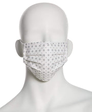 Reusable Poplin 3 Pack Pleated Fabric Face Mask Assorted Perry Ellis