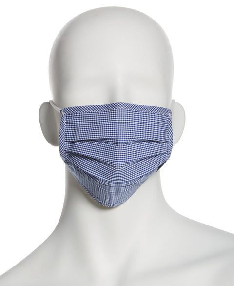 Reusable Poplin 3 Pack Pleated Fabric Face Mask Assorted Perry Ellis