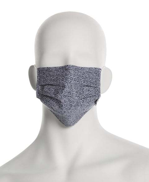 Reusable Poplin 3 Pack Pleated Fabric Face Mask Assorted Perry Ellis