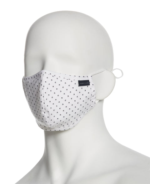 Reusable Poplin 3 Pack Rounded Fabric Face Masks Assorted Perry Ellis