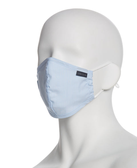 Reusable Poplin 3 Pack Rounded Fabric Face Masks Assorted Perry Ellis