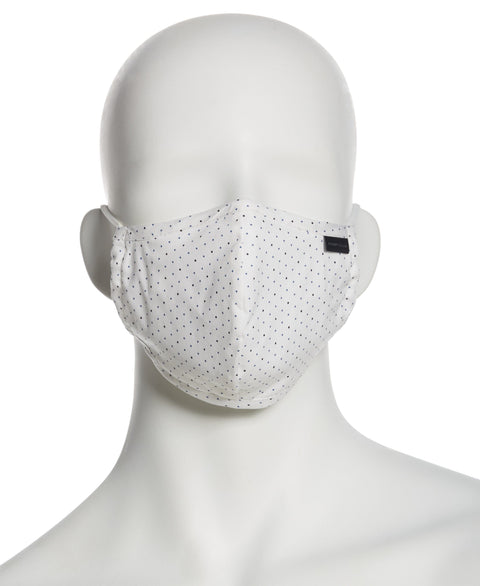 Reusable Poplin 3 Pack Rounded Fabric Face Masks Assorted Perry Ellis