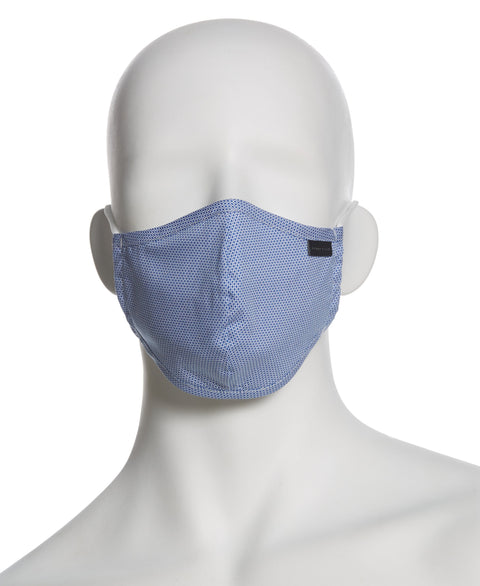 Reusable Poplin 3 Pack Rounded Fabric Face Masks Assorted Perry Ellis