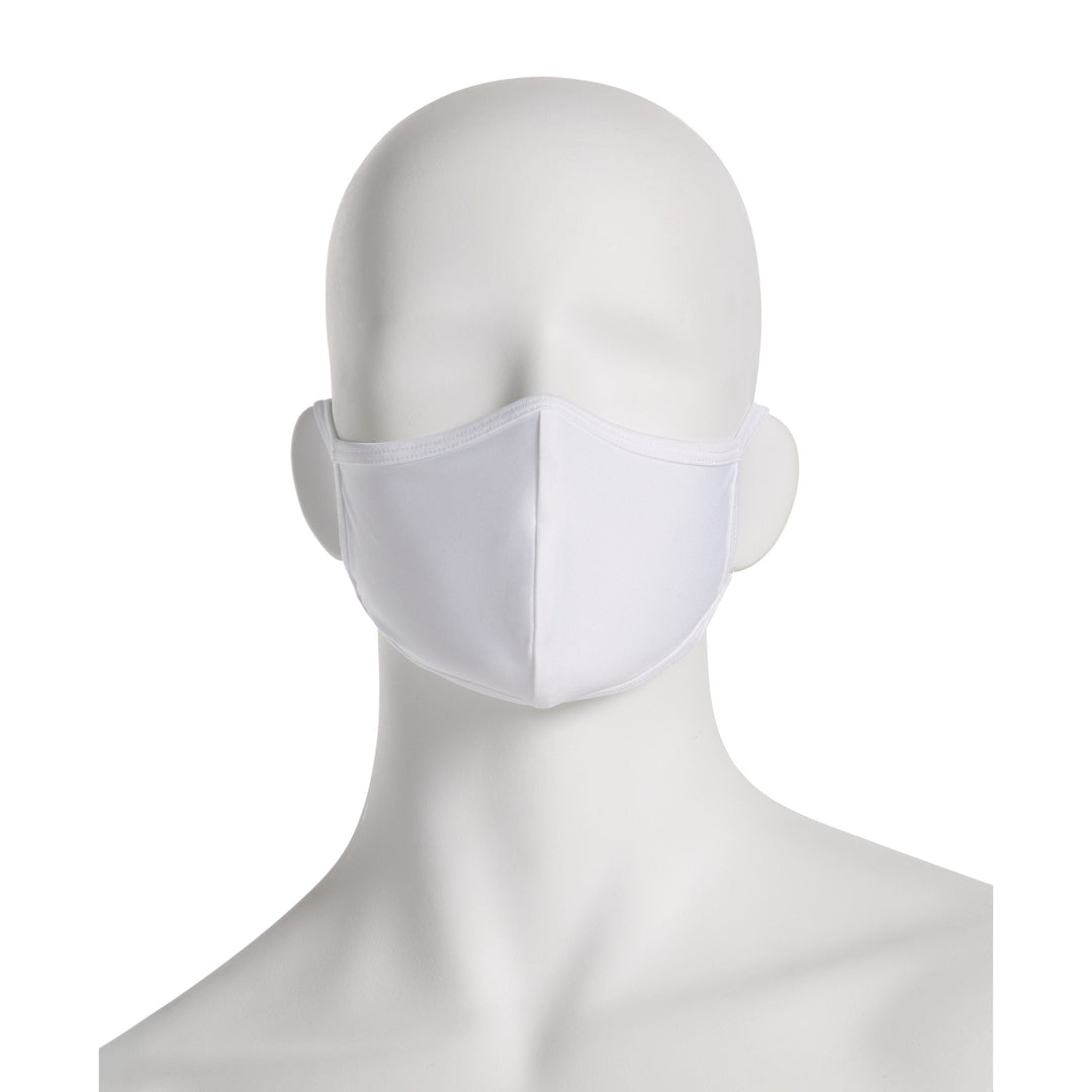 Reusable Solid Fabric Face Mask White Perry Ellis