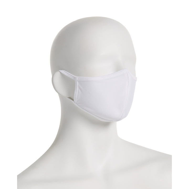 Reusable Solid Fabric Face Mask White Perry Ellis
