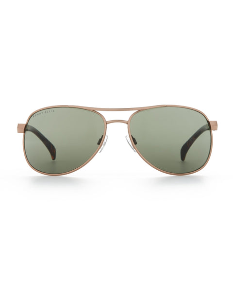 The James Pilot Sunglasses Rose Gold Perry Ellis