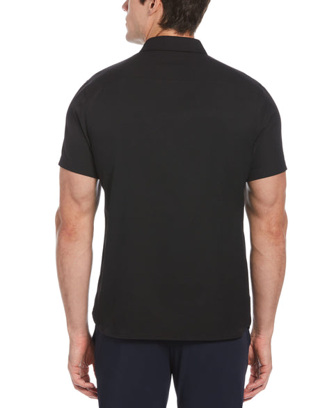 Total Stretch Big & Tall Solid Update Shirt (Black) 