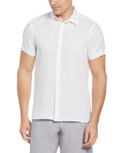 Untucked Solid Linen Shirt (Bright White) 