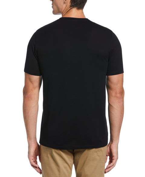 Big & Tall Color Block Tee (Black) 