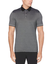 Big & Tall End On End 3-Button Polo (Black) 