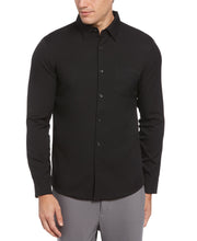 Untucked Total Stretch Big & Tall Solid Shirt (Black) 