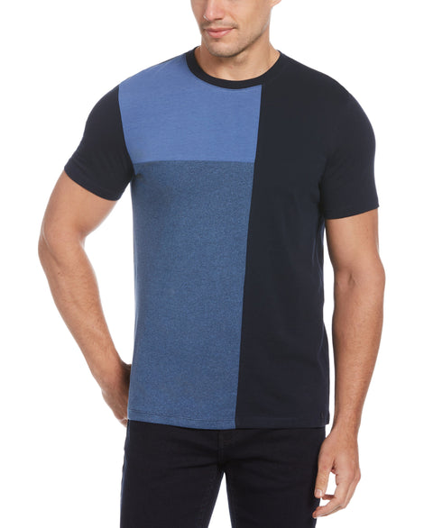 Big & Tall Siro Color Block Tee (Dark Sapphire) 
