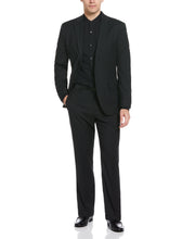 Machine Washable Black Textured Suit