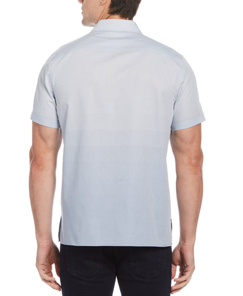Big & Tall Engineered Stripe Stretch Shirt (Dutch Blue) 